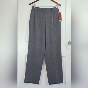 NWT JM Collection Grey High Waist Trousers 8S